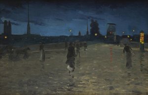 Le Pont de Pierre, Rouen door Charles Angrand