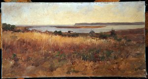 Point Loma vanaf Logan Heights door Charles Arthur Fries