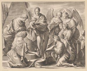Opvoeding van Christus door Charles Audran