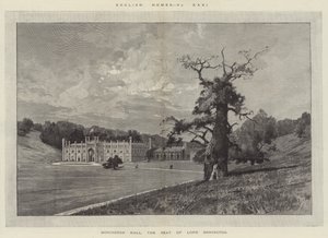 Donington Hall, de zetel van Lord Donington door Charles Auguste Loye