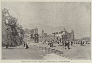 Hatfield, het Landgoed van de Markies van Salisbury, bezocht door de Duitse Keizer door Charles Auguste Loye