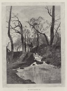 De Waterval in Hawarden Park door Charles Auguste Loye