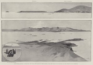 De Chinese kwestie, Wei-Hai-Wei, de marinehaven verhuurd aan Groot-Brittannië met het eiland Liu-Kung-Tau, bij de ingang van de haven