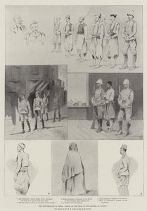 De ongeregeldheden op Kreta, scènes bij het proces van de relschoppers in Candia door Charles Auguste Loye
