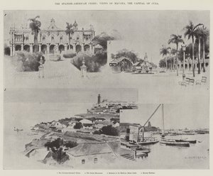 De Spaans-Amerikaanse Crisis, Zichten van Havana, de Hoofdstad van Cuba door Charles Auguste Loye