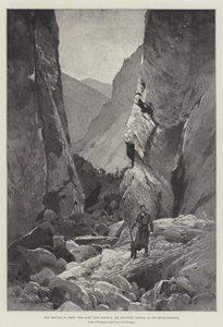 De Problemen op Kreta, de Hoofdpass, Sphakia, de Bergtoevlucht van de Revolutionairen door Charles Auguste Loye