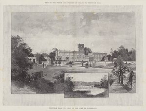 Bezoek van de Prins en Prinses van Wales aan Trentham Hall door Charles Auguste Loye