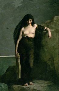 Sappho door Charles Auguste Mengin