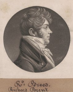 Richard Brent door Charles B.J. Févret de Saint Mémin