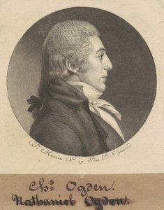 Abraham Ogden, Jr. door Charles B. J. Févret de Saint Mémin