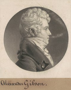 Alexander Gibson door Charles B. J. Févret de Saint Mémin