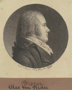 Alexander von Pfister door Charles B. J. Févret de Saint Mémin