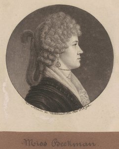 Ann Beekman door Charles B. J. Févret de Saint Mémin