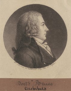 Archibald Bruce door Charles B. J. Févret de Saint Mémin
