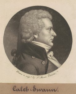 Caleb Swan door Charles B. J. Févret de Saint Mémin