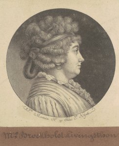 Catherine Keteltas Livingston door Charles B. J. Févret de Saint Mémin