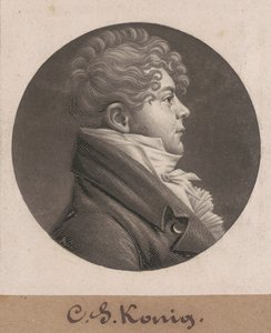 Christian Simon Konig door Charles B. J. Févret de Saint Mémin