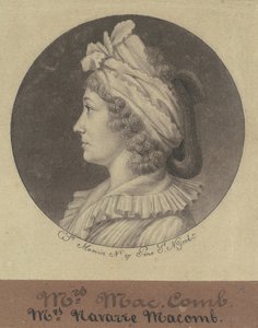 Christina Livingston Macomb door Charles B. J. Févret de Saint Mémin