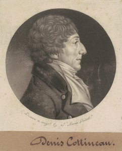 Dennis Nicholas Cottineau door Charles B. J. Févret de Saint Mémin