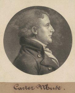 Edward Carter door Charles B. J. Févret de Saint Mémin
