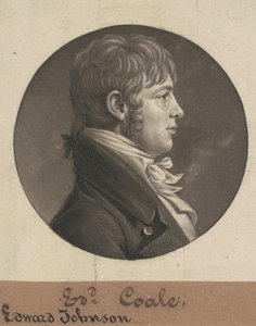 Edward Johnson Coale door Charles B. J. Févret de Saint Mémin