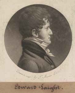 Edward Laight door Charles B. J. Févret de Saint Mémin