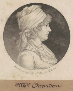 Eleanor Rawle Chardon door Charles B. J. Févret de Saint Mémin
