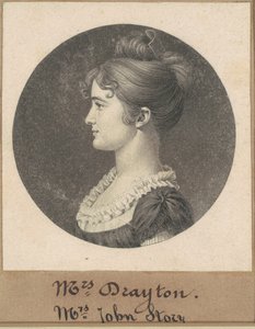 Elizabeth Porcher Gaillard Stoney door Charles B. J. Févret de Saint Mémin