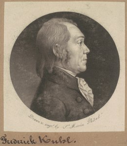Frederick Kuhl door Charles B. J. Févret de Saint Mémin