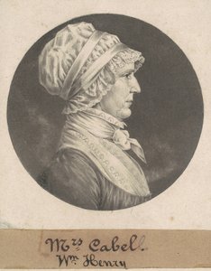 Hannah Carrington Cabell door Charles B. J. Févret de Saint Mémin