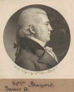 James Asheton Bayard door Charles B. J. Févret de Saint Mémin