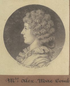 Janette Marshall Macomb door Charles B. J. Févret de Saint Mémin