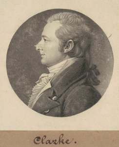 John Clarke door Charles B. J. Févret de Saint Mémin