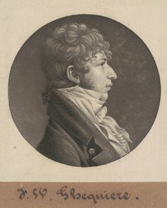 John Francis William Ghequiere door Charles B. J. Févret de Saint Mémin