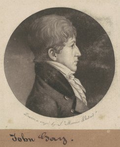 John Gay door Charles B. J. Févret de Saint Mémin