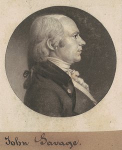 John Savage door Charles B. J. Févret de Saint Mémin