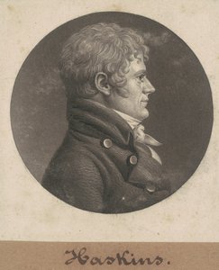 Joseph Haskins door Charles B. J. Févret de Saint Mémin