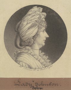 Lady Mary Watts Johnson door Charles B. J. Févret de Saint Mémin