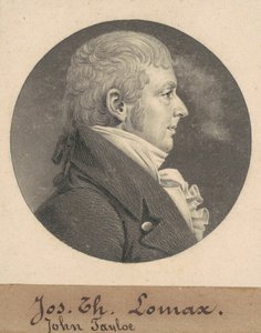 Landon Carter II door Charles B. J. Févret de Saint Mémin