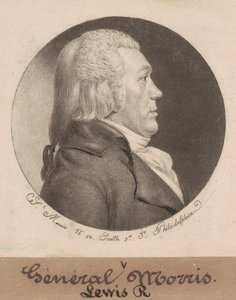 Lewis Richard Morris door Charles B. J. Févret de Saint Mémin