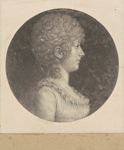 Margaret Polk door Charles B. J. Févret de Saint Mémin