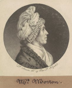 Maria Sophia Kemper Morton door Charles B. J. Févret de Saint Mémin