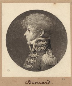 Michel Angélique Brouard door Charles B. J. Févret de Saint Mémin