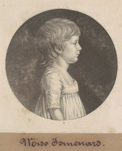 Miss Ismenard door Charles B. J. Févret de Saint Mémin