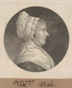 Mevrouw Ash door Charles B. J. Févret de Saint Mémin