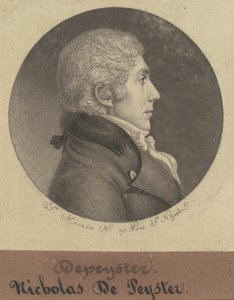 Nicholas de Peyster, Jr. door Charles B. J. Févret de Saint Mémin