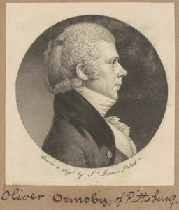 Oliver Ormsby door Charles B. J. Févret de Saint Mémin