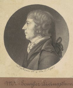 Peter Schuyler Livingston door Charles B. J. Févret de Saint Mémin