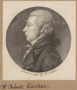 Robert Carter door Charles B. J. Févret de Saint Mémin