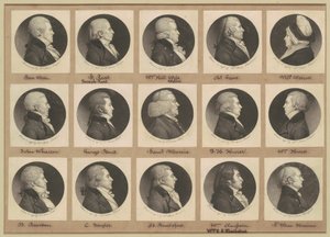 Saint-Mémin collectie van portretten, groep 11 door Charles B. J. Févret de Saint Mémin